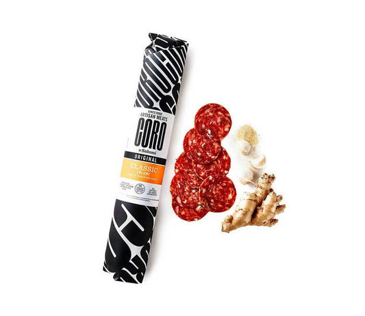 Uncured Classic Salami Deli Size - 3 x 2 LB by Coro Foods