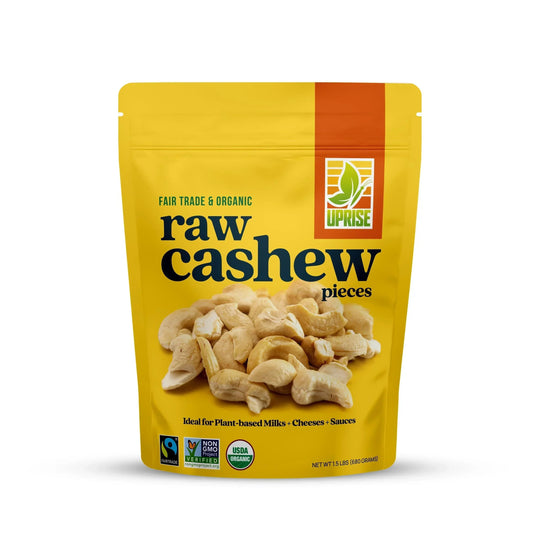 Certified Fair Trade Organic Cashew Pieces 1.5 Lb (Case of 16)
