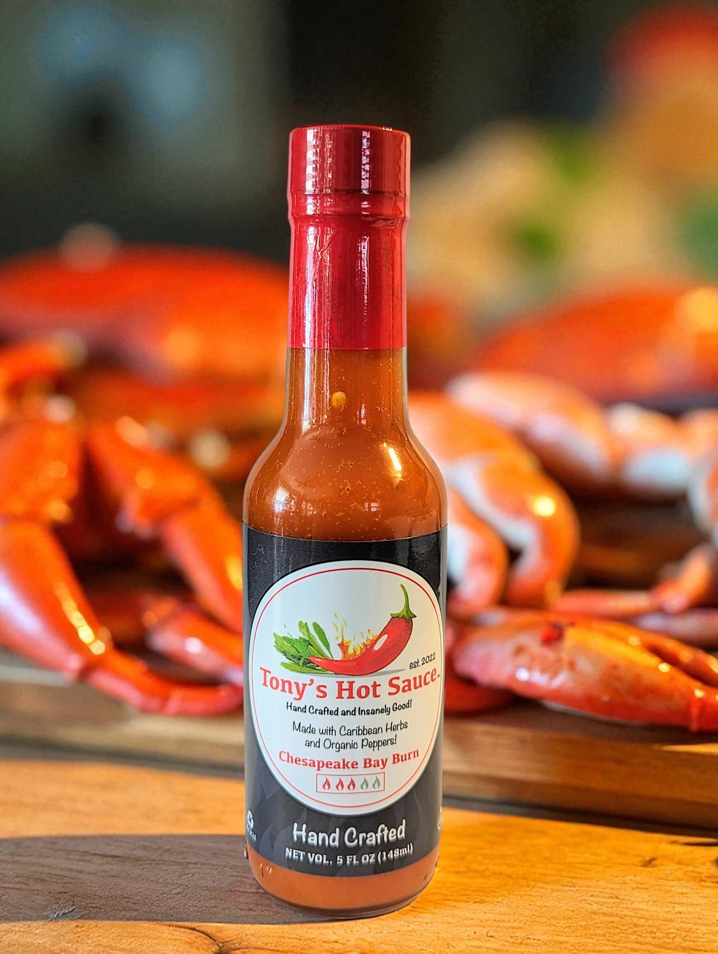 Tony's Handcrafted Hot Sauce- Chesapeake Bay Burn 5oz Bottle