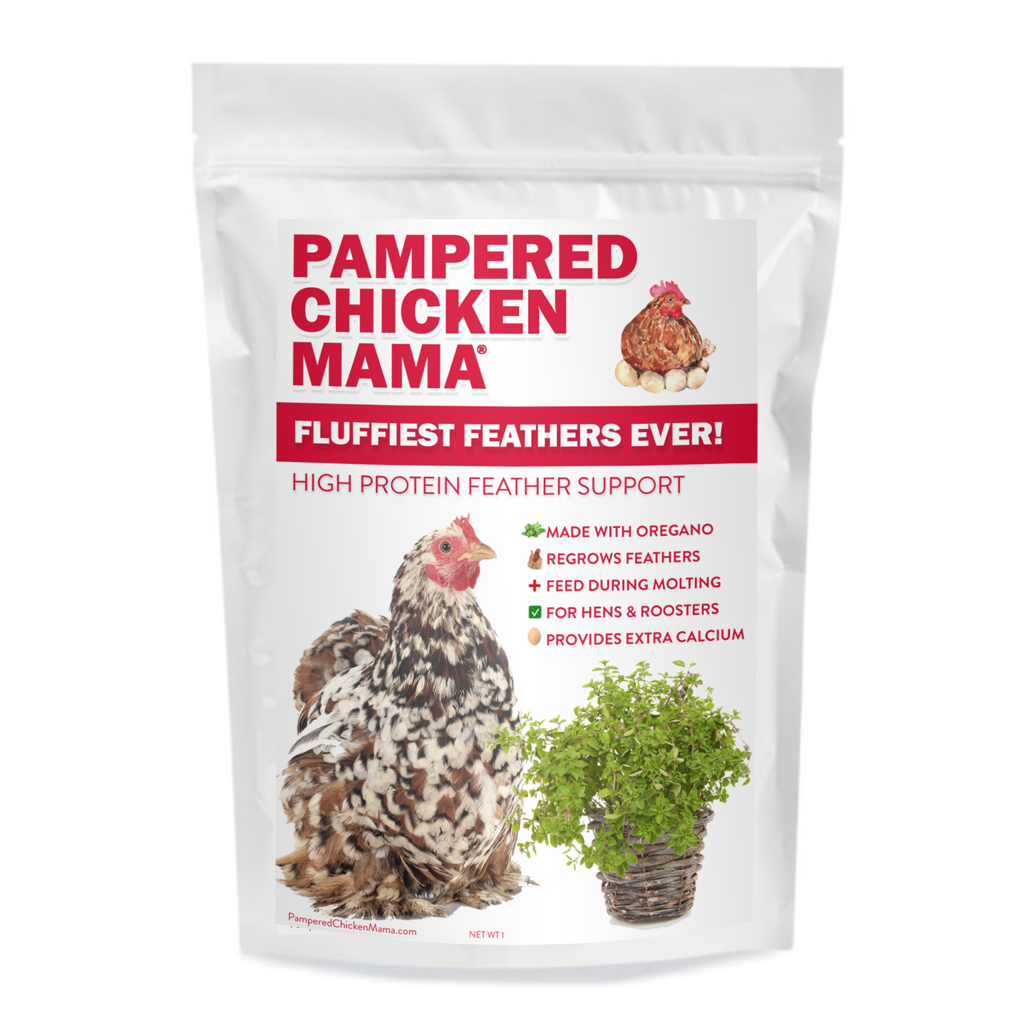 Fluffiest Feathers Ever! Chicken Feed Supplement For Great Feathers