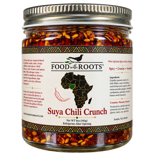 Suya Spiced Chili Crunch (contains peanuts) by Food with Roots