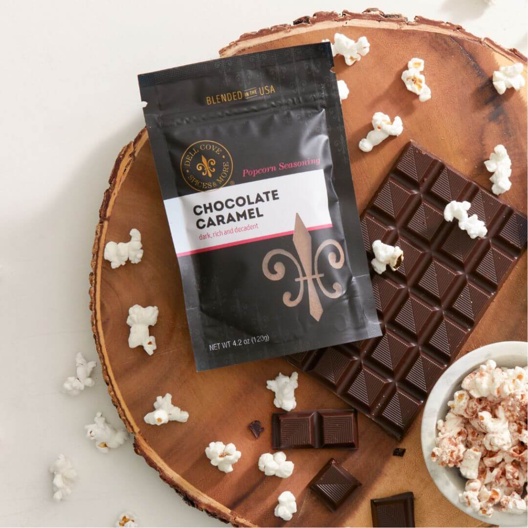 Chocolate Caramel Popcorn Seasoning | Sweet Gourmet Treat, image 3 of 7