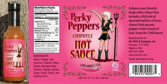 Perky Peppers Chipotle Hot Sauce