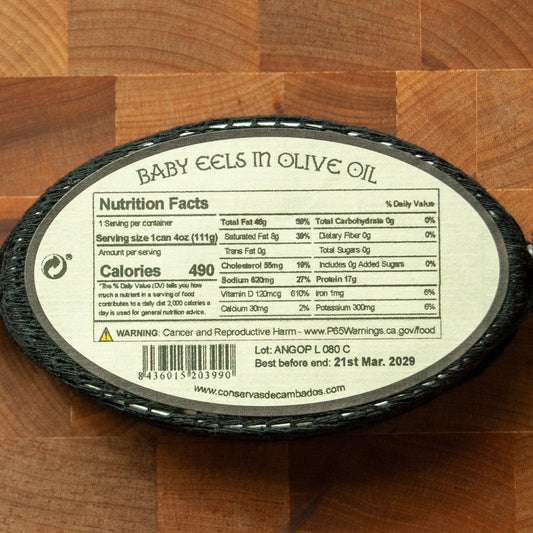 Conservas de Cambados Baby Eels in Olive Oil