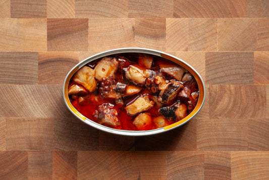 Octopus Bites in Onion & Paprika Galician Sauce