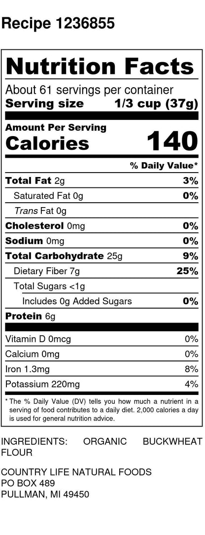 Buckwheat Flour, Organic