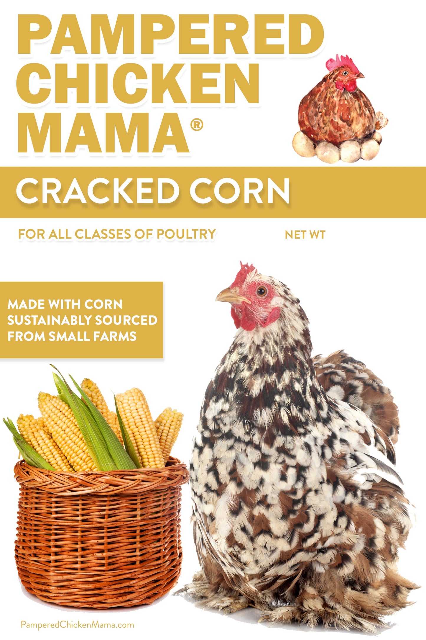 Premium Cracked Corn - Grown in Missouri for Pet Chickens