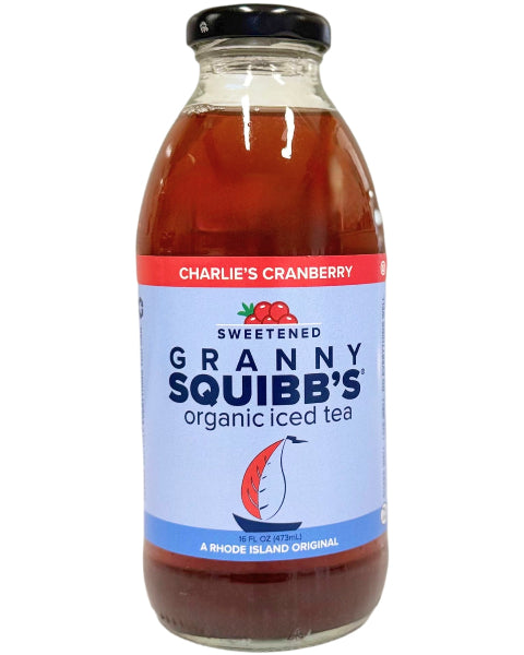 Charlie's Cranberry Sweetened Organic Iced Tea 12 Pack Bottles (16 oz.)