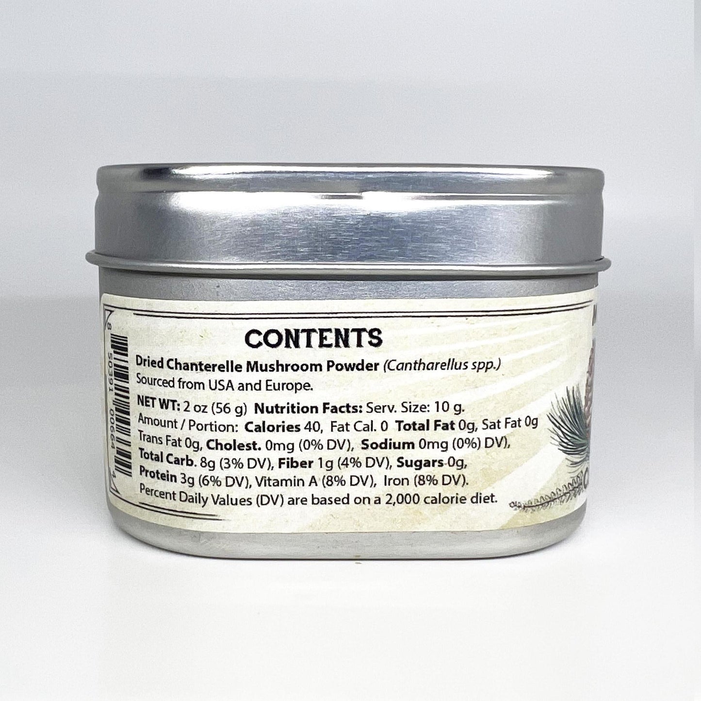 POWDERED CHANTERELLE MUSHROOMS
