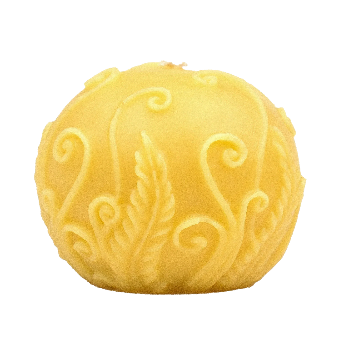Fern Ball Beeswax Candle
