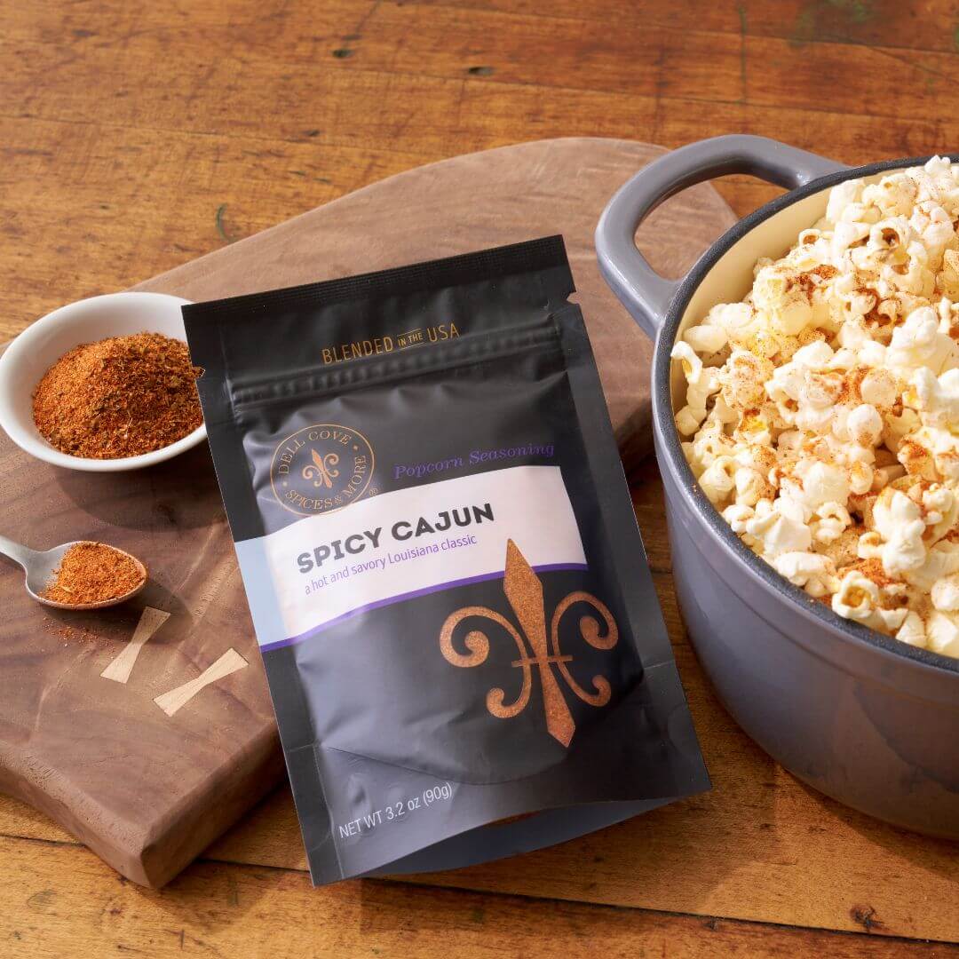 Spicy Cajun Popcorn Seasoning | New Orleans Style Popcorn Spice Blend