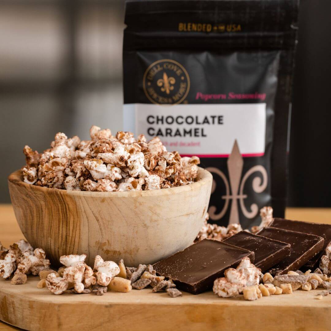 Chocolate Caramel Popcorn Seasoning | Sweet Gourmet Treat