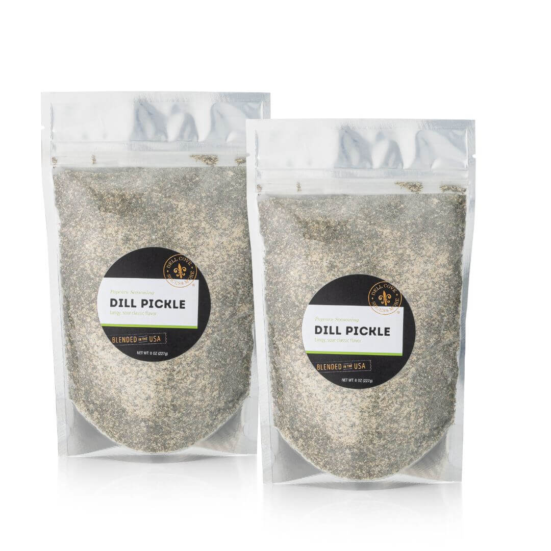Dill Pickle Popcorn Seasoning | Tangy Gourmet Popcorn Salt