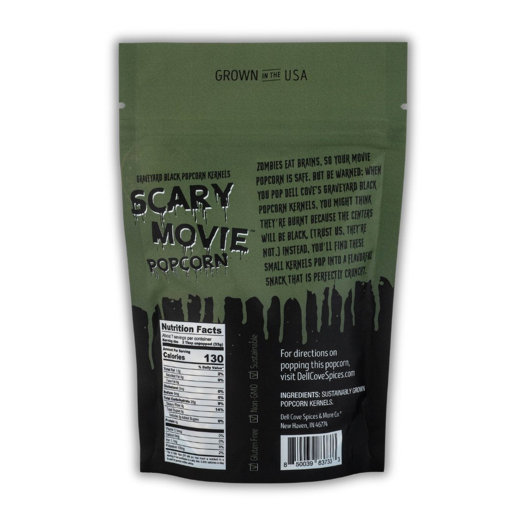 Scary Movie Popcorn - Graveyard Black Kernels