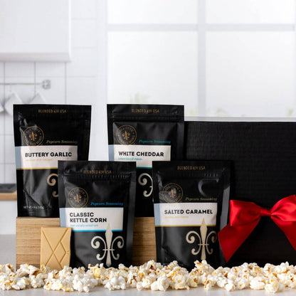 Sweet + Salty Popcorn Seasoning Gift Set – 4 Gourmet Blends
