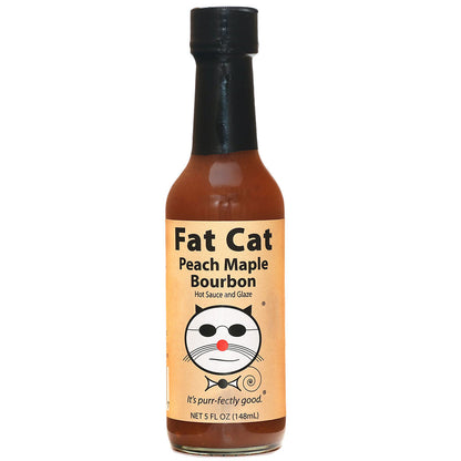 Peach Maple Bourbon Hot Sauce and Glaze