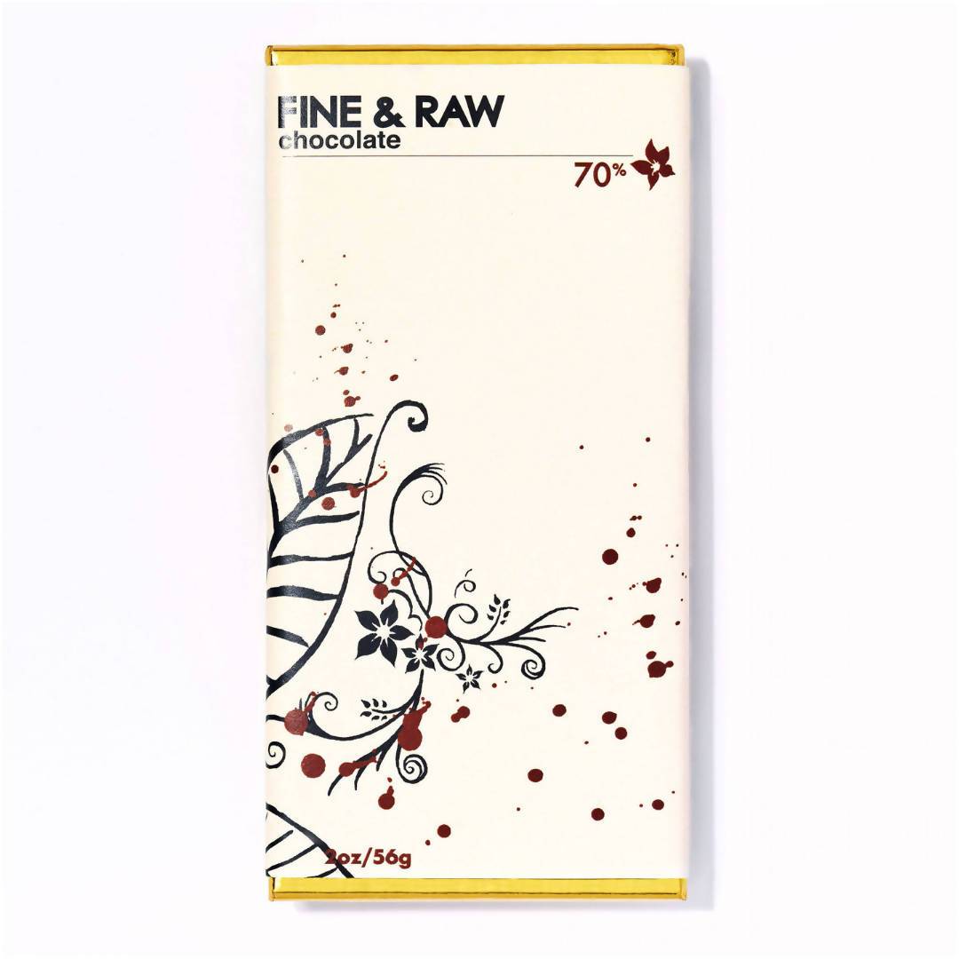Dark Chocolate, Organic - 10 Bars x 2oz by Fine & Raw