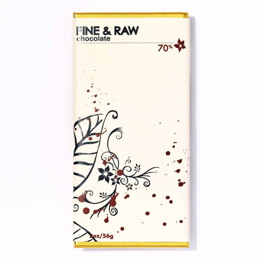 Dark Chocolate, Organic - 10 Bars x 2oz by Fine & Raw