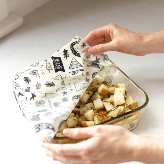 Beeswax Food Wraps: Camping Adventure Set of 3 by Goldilocks Goods