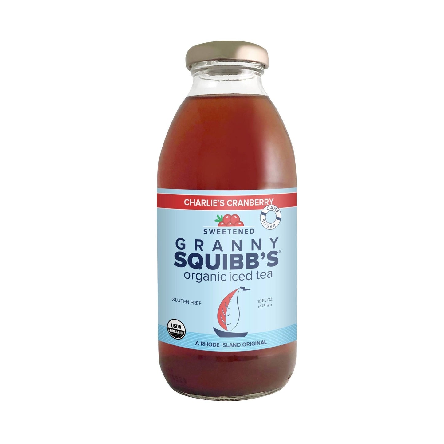 Charlie's Cranberry Organic Iced Tea Bottles - 12 x 16oz by Granny Squibb’s