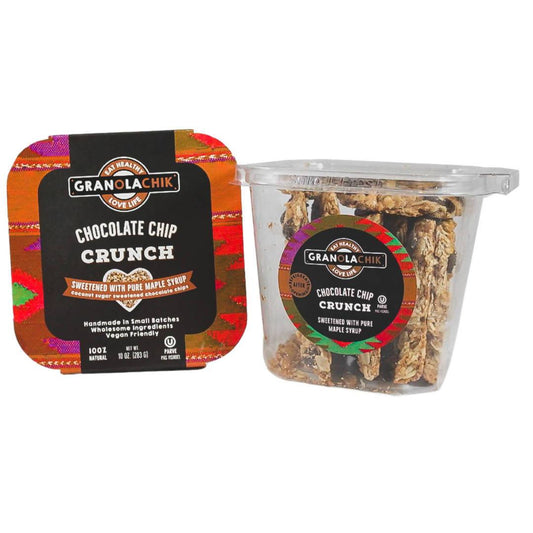Chocolate Chip Crunch Containers - 6  containers x 10oz by Granola Chik