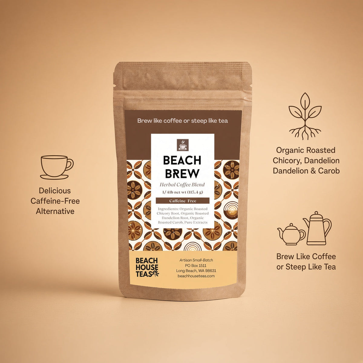 Beach Brew Herbal Coffee