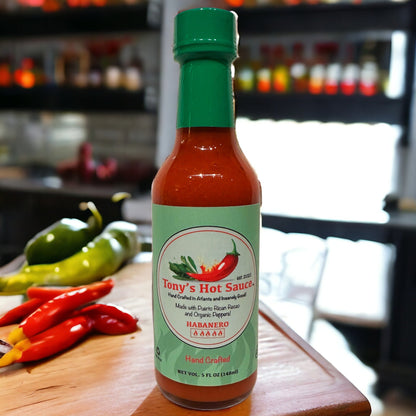 Tony's  Hancrafted "Habanero" Hot Sauce 5 Oz