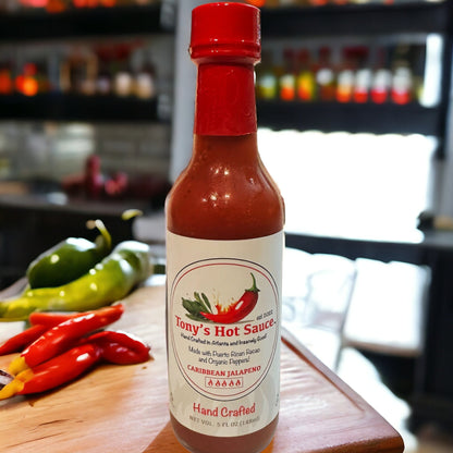 Tony's Handcrafted "Caribbean Jalapeno" Hot Sauce 5 Oz