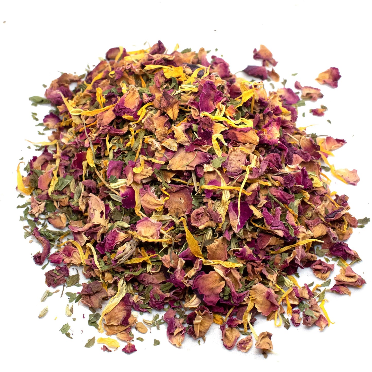 Happy Tummy Herbal Treat & Coop Herbs For Pet Chickens With Spearmint, Dill, Roses, Calendula, & Fenugreek