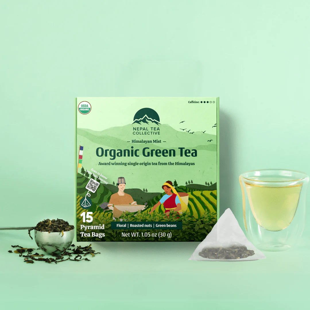 Himalayan Mist (Special Green Tea) - 15 Pyramid Tea Bags by Nepal Tea