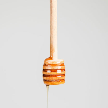 Vintage All-Natural Wooden Honey Dipper; 6.5 inch