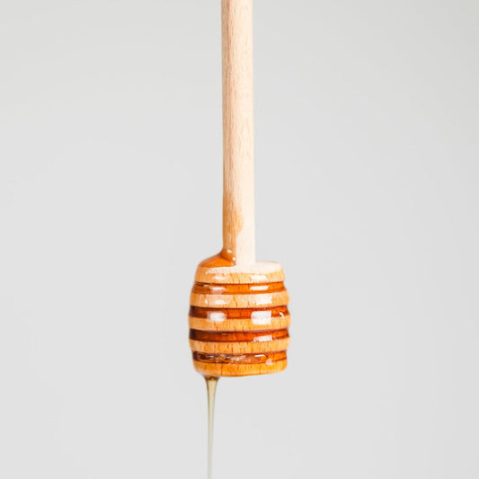 Vintage All-Natural Wooden Honey Dipper; 6.5 inch