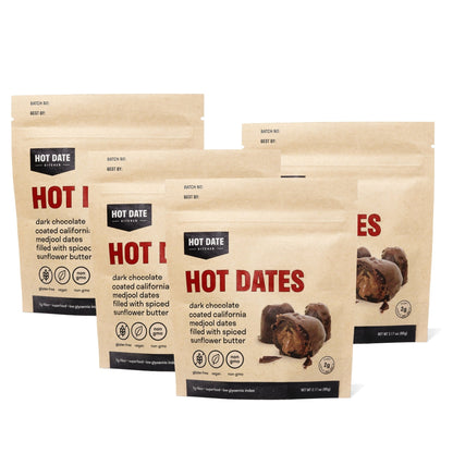 Hot Dates - Four Pack (3 dates per pouch)