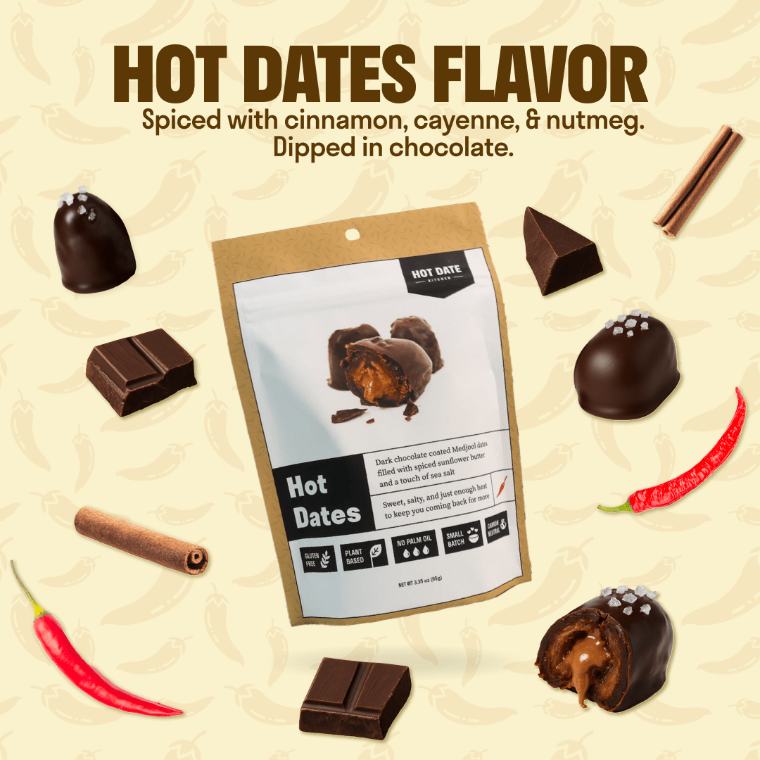 Hot Dates - Eight Pack (3 dates per pouch)