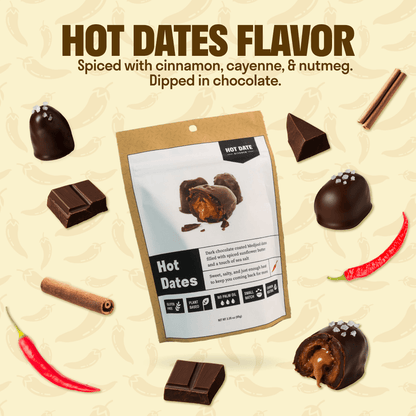 Hot Dates - Four Pack (3 dates per pouch)