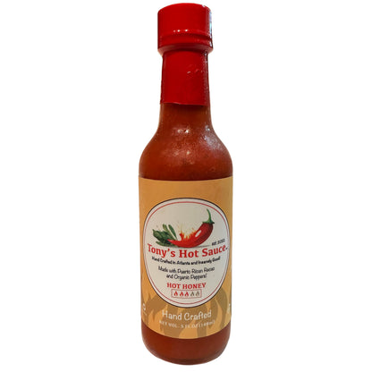 Tony's Handcrafted Hot Sauce- "Hot Honey"  Hot Sauce 5 Oz