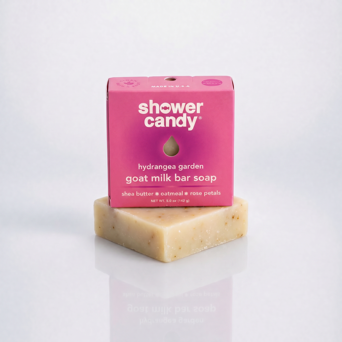 Hydrangea Garden Goat Milk Soap Bar, image 2 of 10