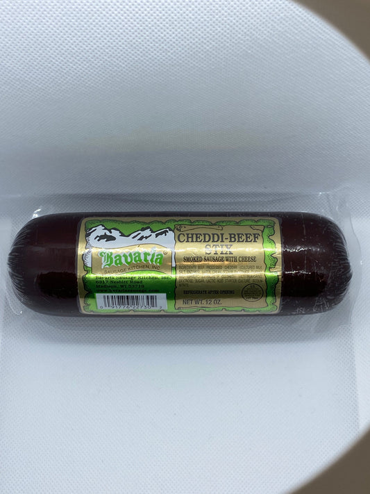 Bavaria Cheddi-Beef Stix Summer Sausage, 12oz