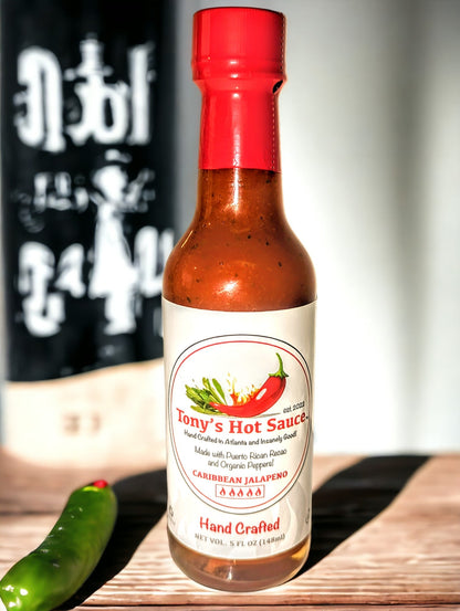 Tony's Handcrafted "Caribbean Jalapeno" Hot Sauce 5 Oz