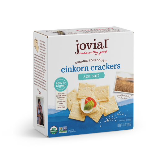 Organic Einkorn Sourdough Sea Salt Crackers