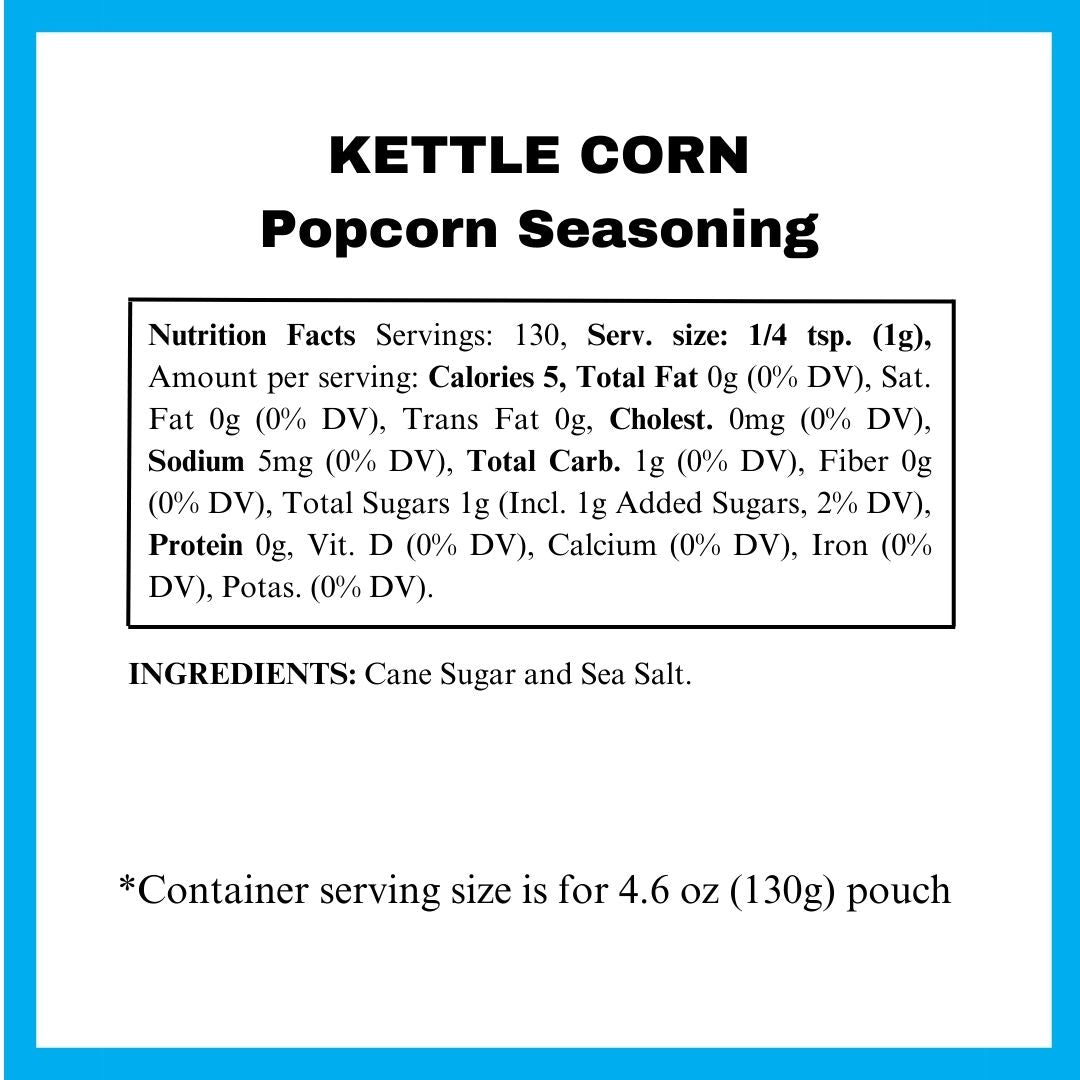 Kettle Corn Popcorn Seasoning