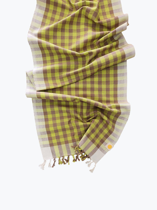 Grid Plaid Table Runner - Limon
