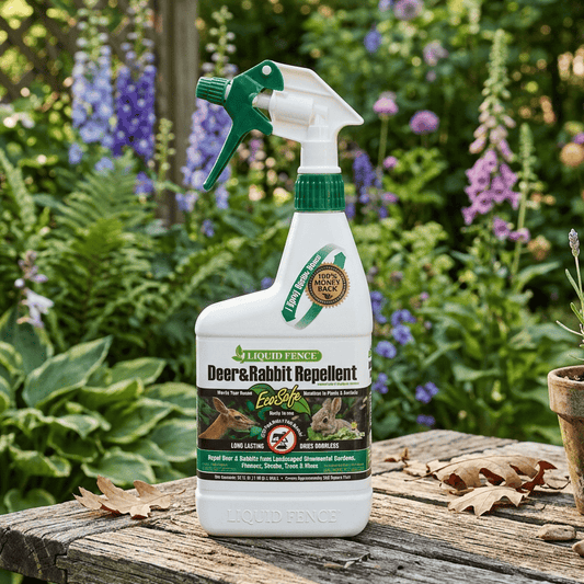 Liquid Fence - Deer & Rabbit Repellent Spray, Ready-to-Use (Quart)