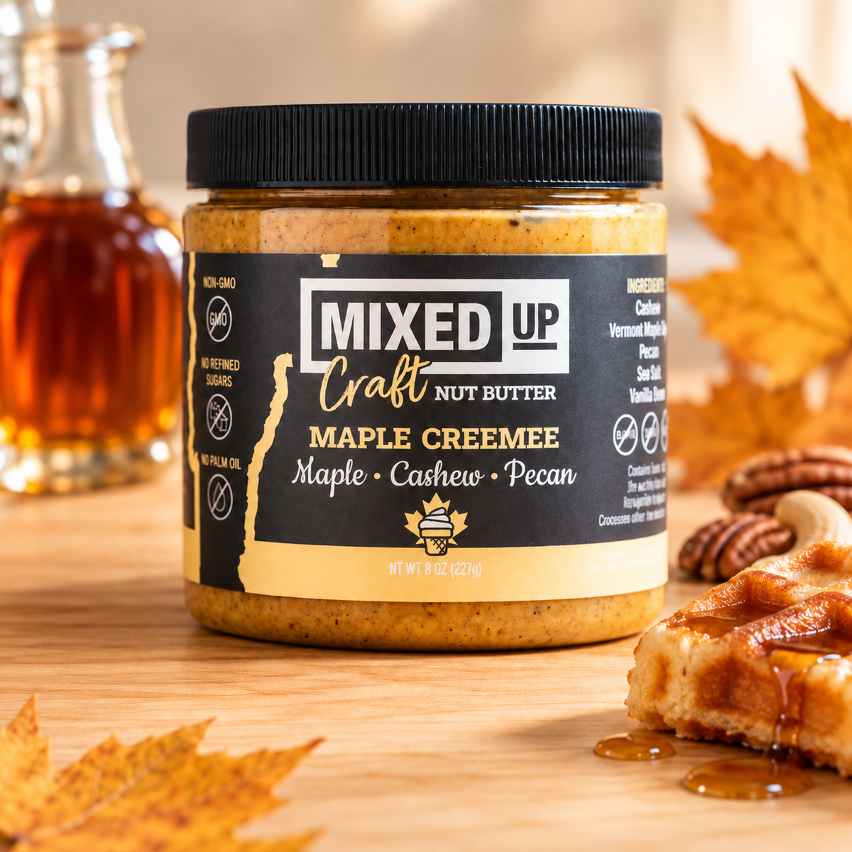 Maple Creemee - Vermont Maple, Cashew, and Pecan Nut Butter with Vanilla Bean - 8 oz, image 2 of 5