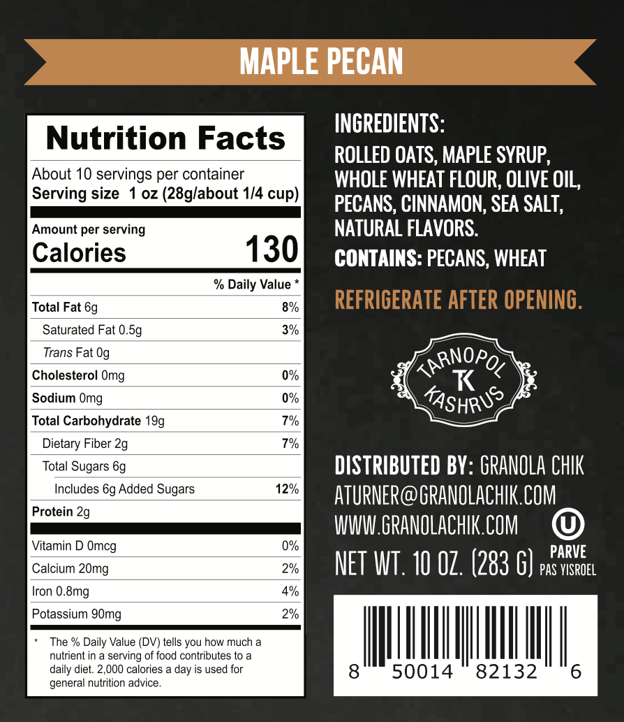 Maple Pecan Crunch Bark