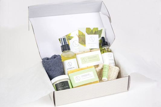 Father's Day Gift Box -Fresh earthy Natural skincare set, Eucalyptus Men Grooming kit