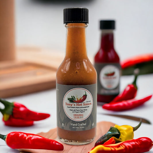 Tony's Handcrafted Hot Sauce-Original Flavor-50.ml Travel size