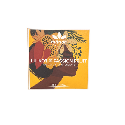 Manoa Chocolate Lilikoi 50% Dark Milk Chocolate Mini Bar
