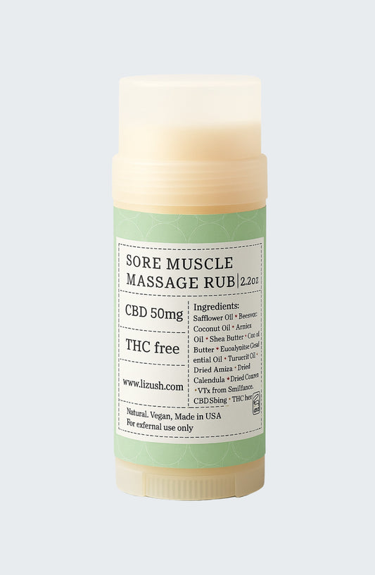 CBD - Muscle Rescue Balm - Stocking Stuffer for men, dad, athlete, runner Gift for men, Arnica Muscle mend sports idea, yoga, soccer, holiday gift (THC free)