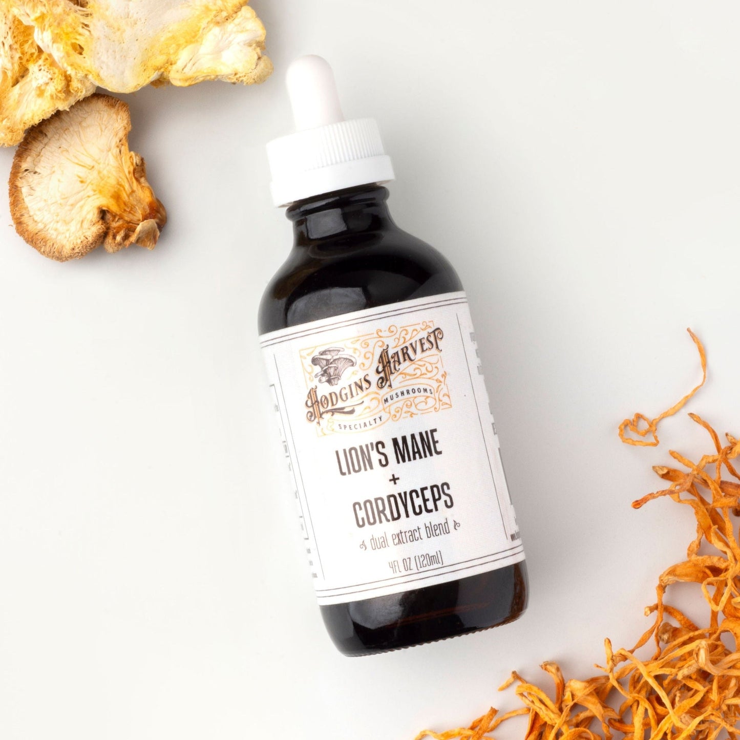Lion's Mane + Cordyceps Dual Extract Tincture by Hodgins Harvest